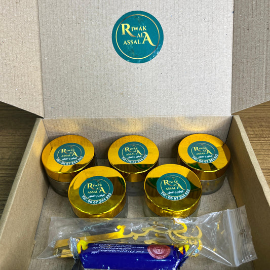 Pack Khmissa – L’Art du Bakhour en 5 Variétés Riwak Al Assala