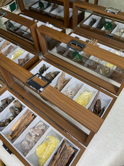 Box Al Fakhama – Coffret Oud & Louban & Maska & Sarghina (بوكس الفخامة – عود & لبان & مسكة & سرغينة) Riwak Al Assala